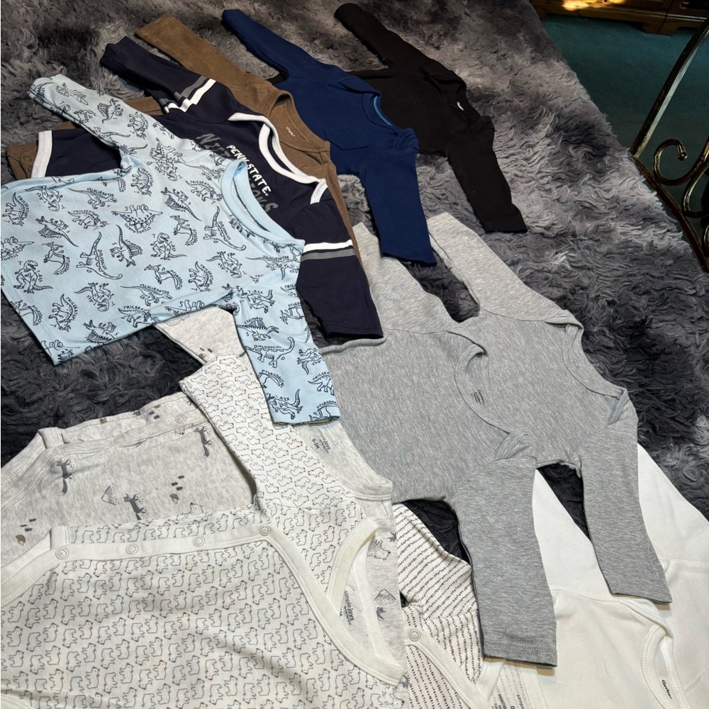 Baby Boy Long Sleeve Onesies